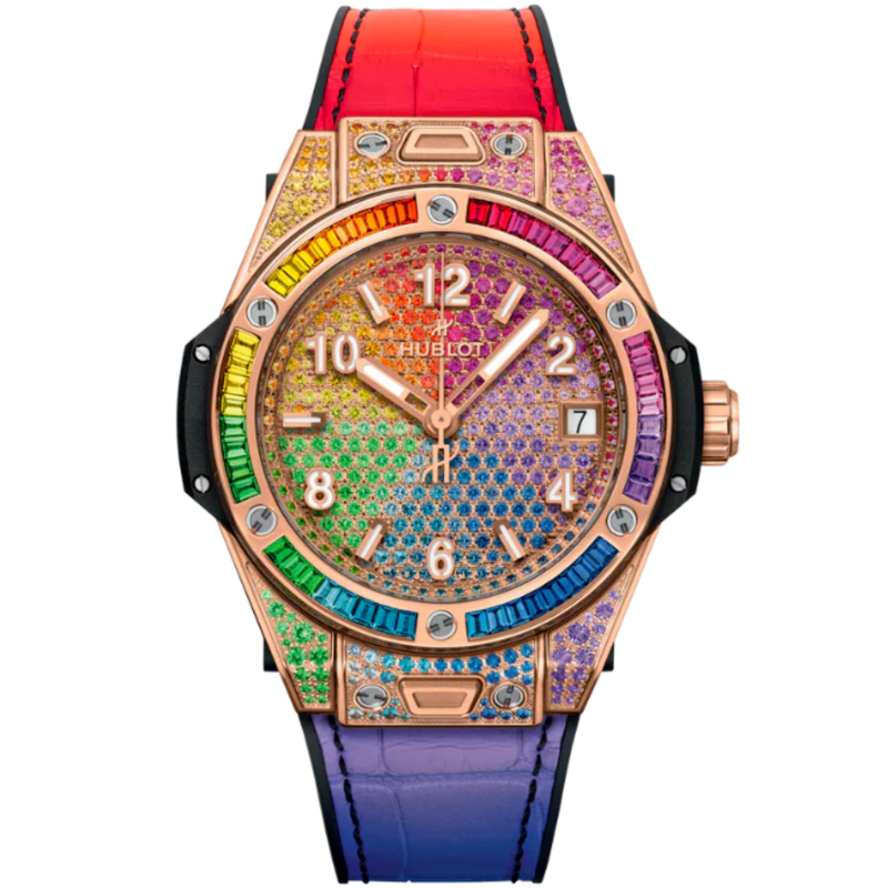 Big Bang 39mm ONE CLICK RAINBOW KING GOLD - Hublot