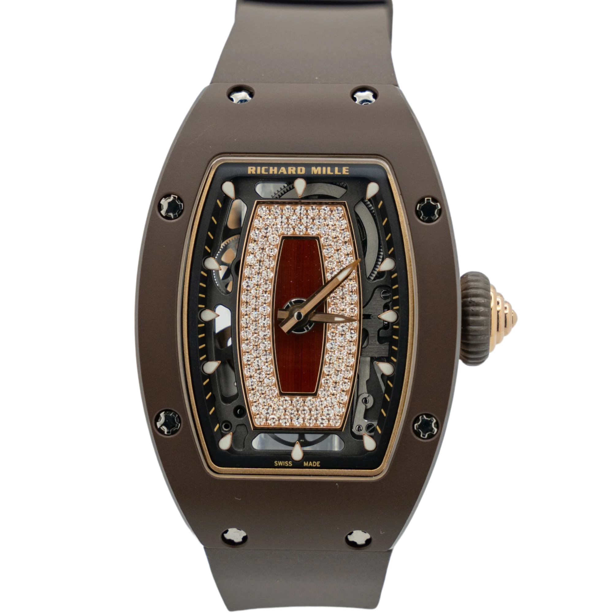 Richard Mille RM07 Brown Ceramic Red Jaspar Factory Set Lips - Richard Mille