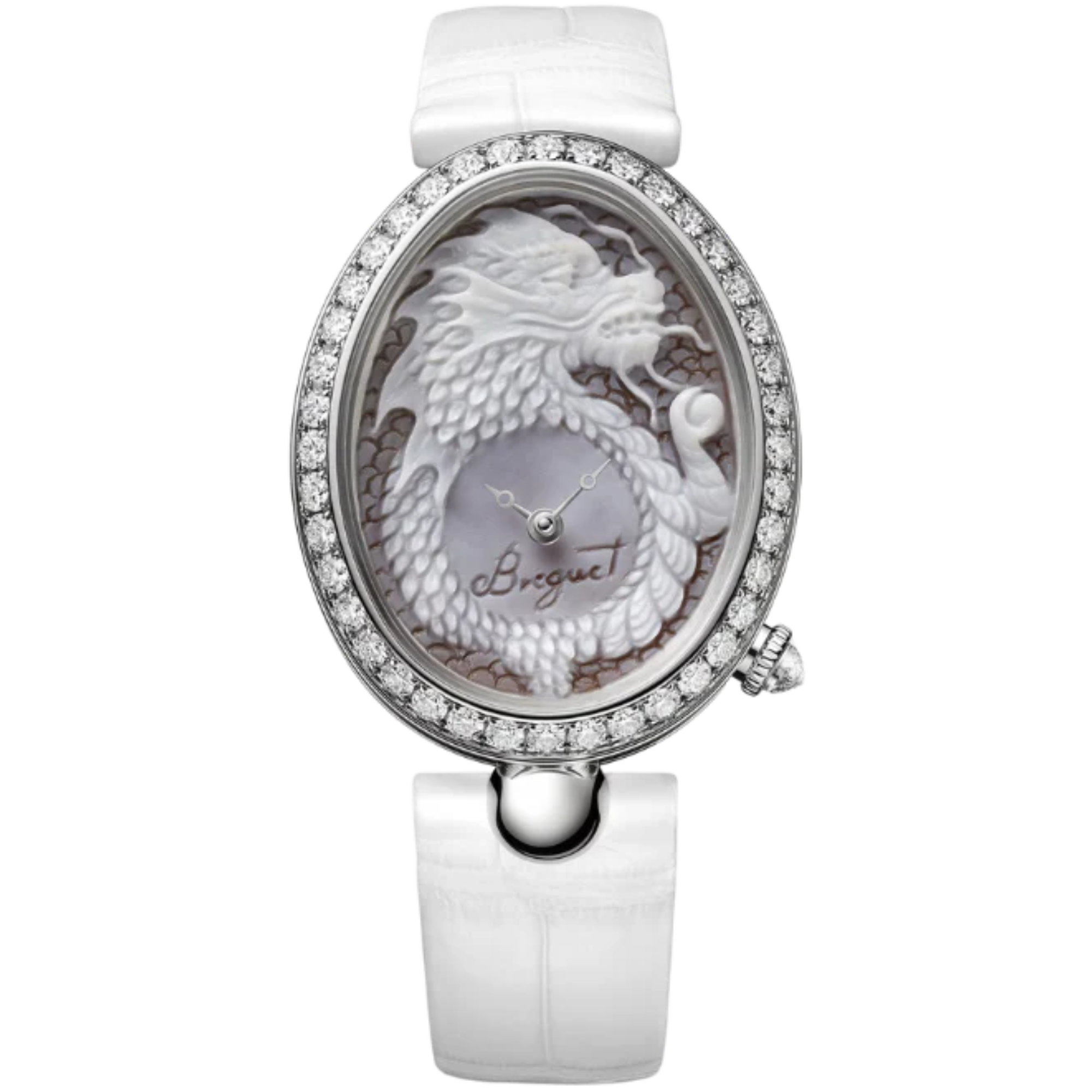 REINE DE NAPLES 8958 40 MM WHITE GOLD WITH WHITE CHINESE ZODIAC SIGN DIAL - Breguet
