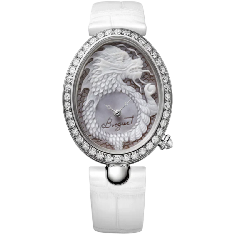 REINE DE NAPLES 8958 40 MM WHITE GOLD WITH WHITE CHINESE ZODIAC SIGN DIAL - Breguet