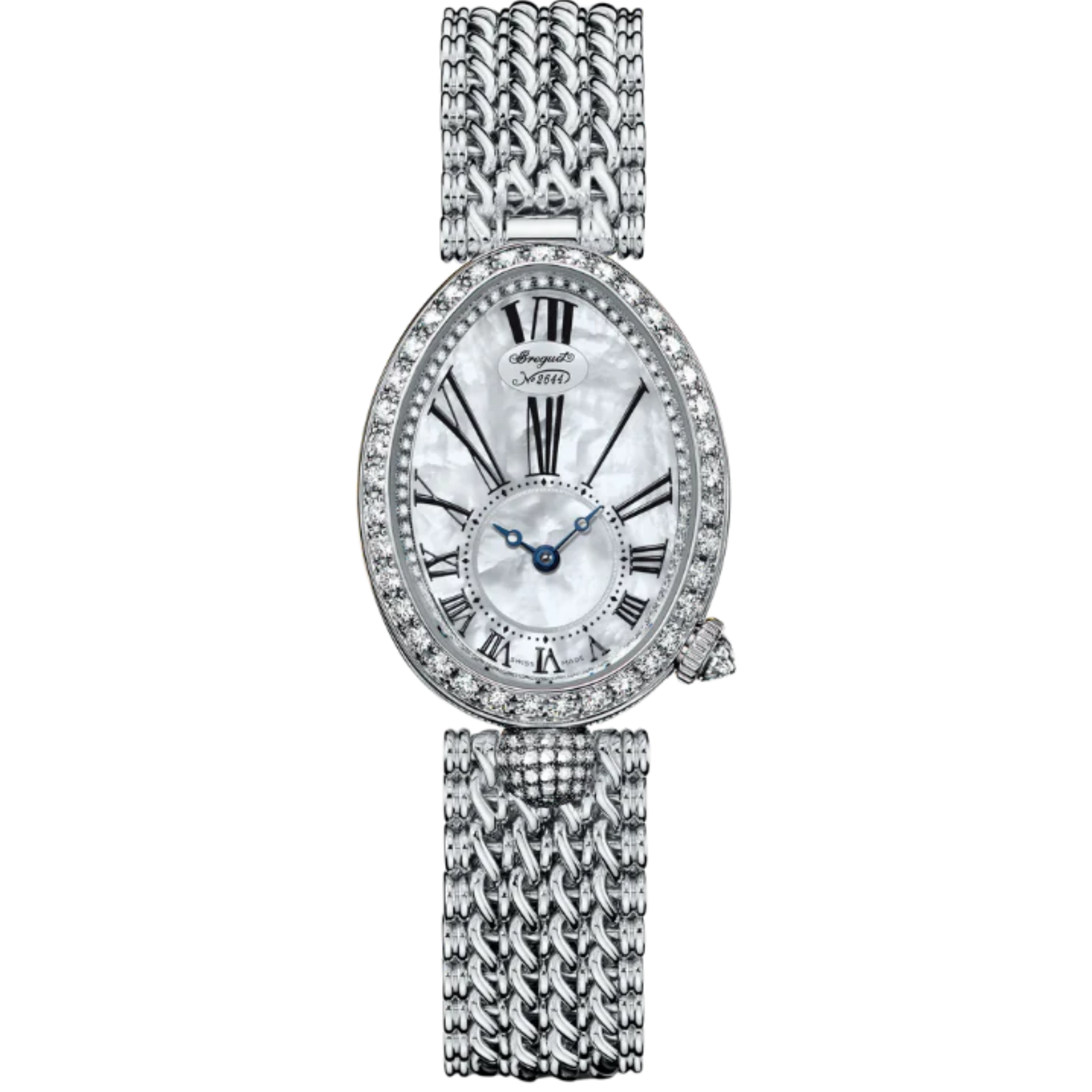 REINE DE NAPLES 8928 33 MM WHITE GOLD WITH MOTHER OF PEARL DIAL - Breguet