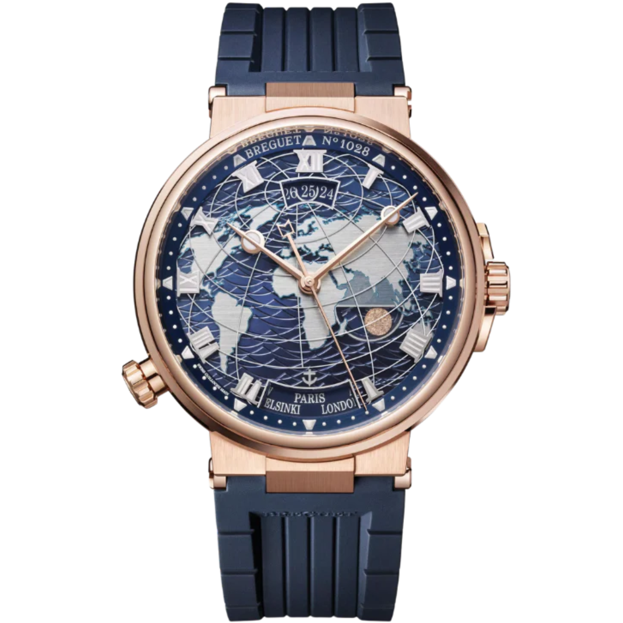 MARINE HORA MUNDI 5557 44 MM ROSE GOLD WITH BLUE DIAL - Breguet