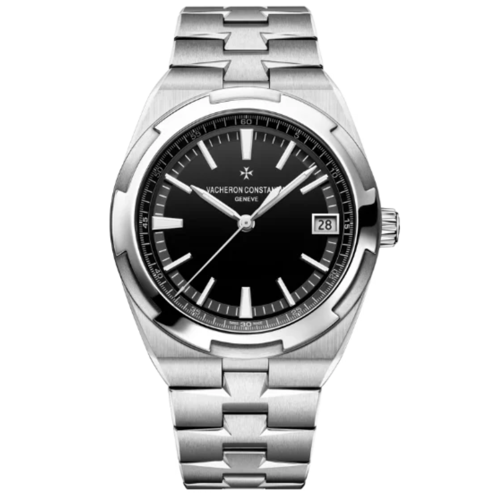 OVERSEAS SELF WINDING 41 MM STAINLESS STEEL WITH BLACK BRASS DIAL - Vacheron Constantin
