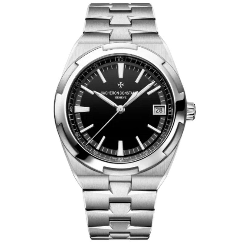 OVERSEAS SELF WINDING 41 MM STAINLESS STEEL WITH BLACK BRASS DIAL - Vacheron Constantin