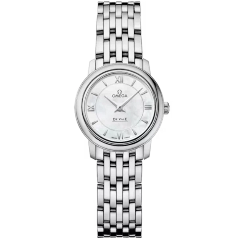 DE VILLE PRESTIGE 24 MM STAINLESS STEEL WITH MOTHER OF PEARL DIAL - Omega