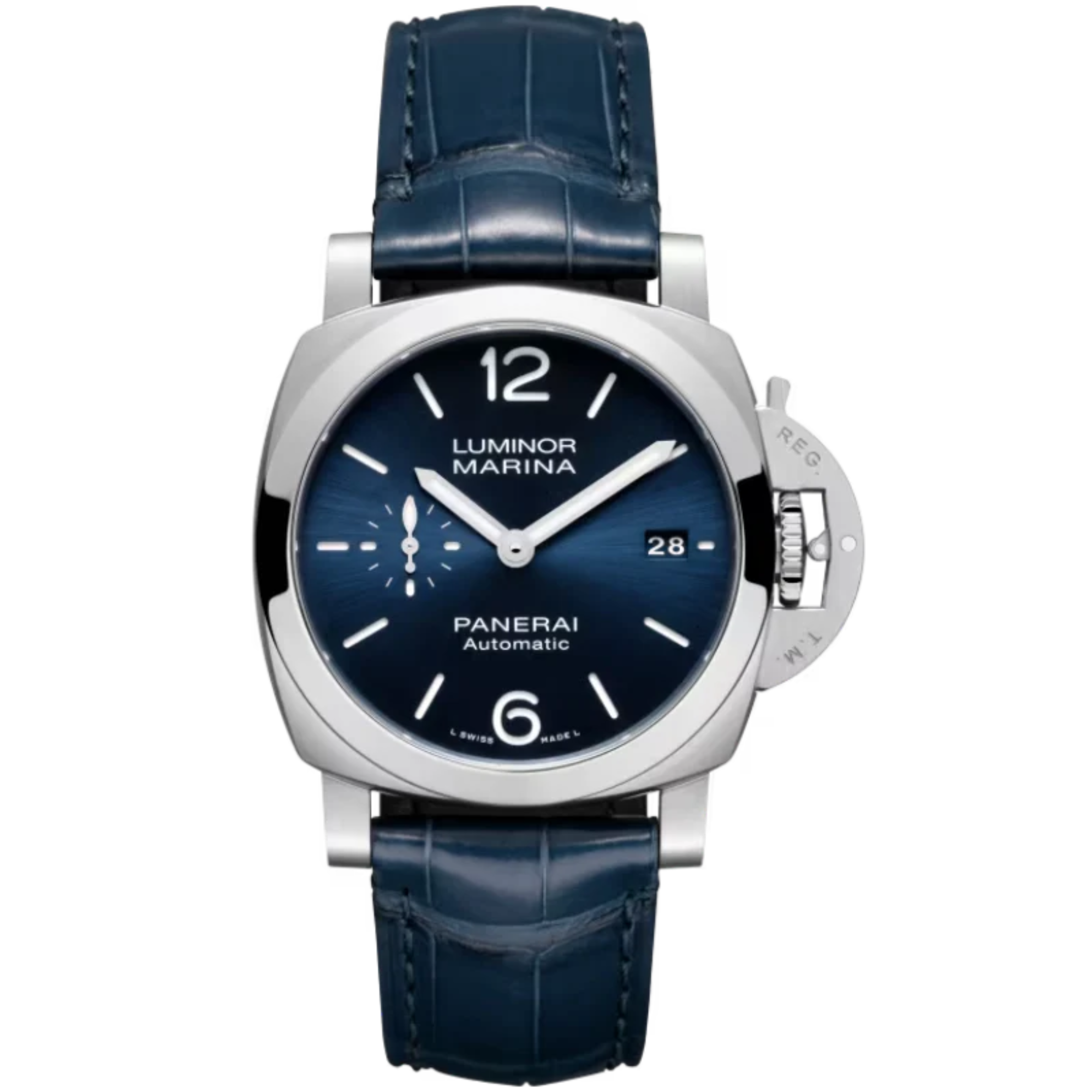LUMINOR QUARANTA PAM01370 40 MM STAINLESS STEEL WITH BLUE DIAL - Panerai