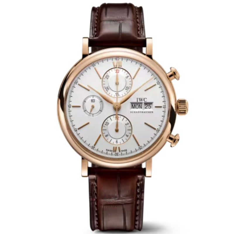 PORTOFINO CHRONOGRAPH 42 MM GOLD WITH WHITE DIAL - IWC
