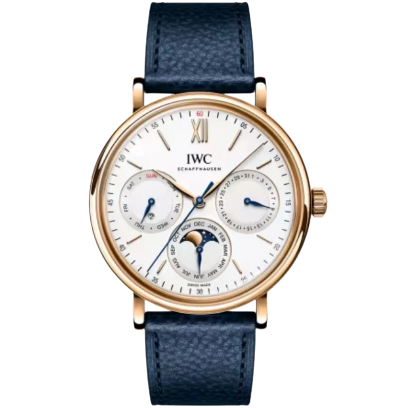 PORTOFINO PERPETUAL CALENDAR 40 MM GOLD WITH WHITE DIAL - IWC