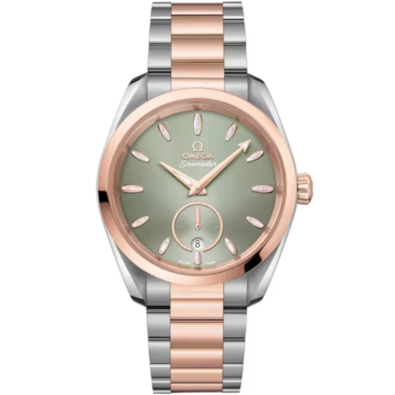 SEAMASTER AQUA TERRA 150M 38 MM STAINLESS STEEL - SEDNA™ GOLD WITH GREEN DIAL - Omega