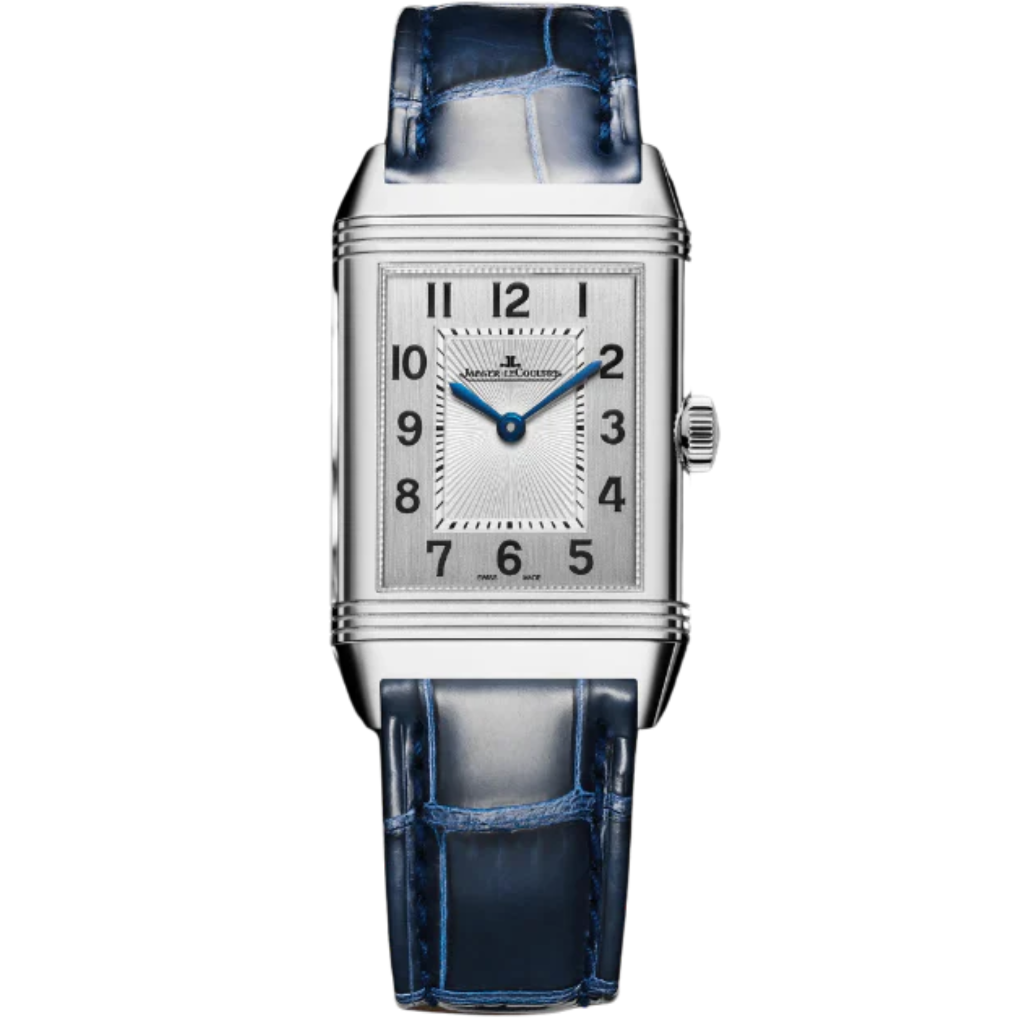 REVERSO CLASSIC DUETTO 40 MM STAINLESS STEEL WITH SILVER GREY AND GUILLOCHE BLACK DIAL - Jaeger-LeCoultre