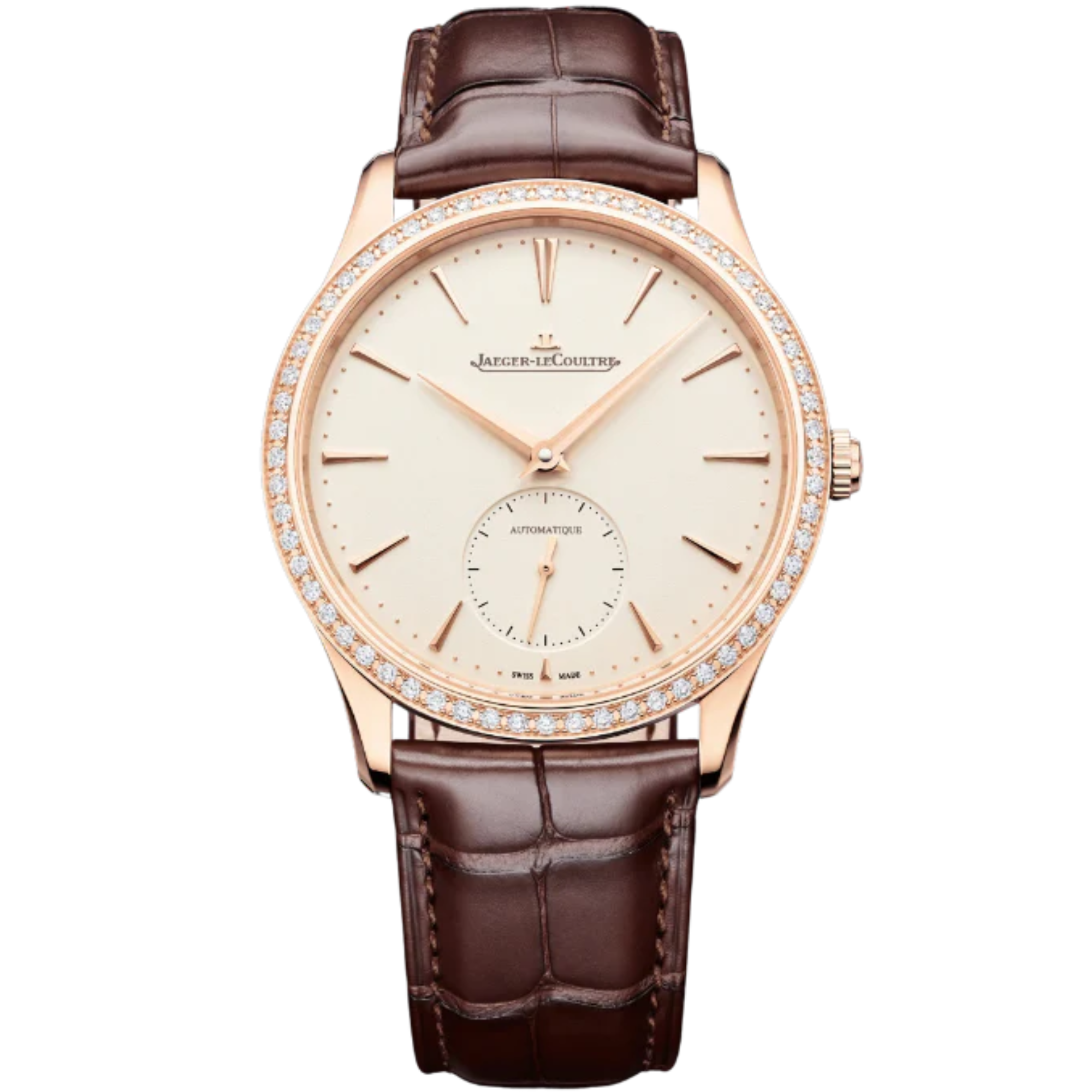 MASTER ULTRA THIN SMALL SECONDS 39 MM 18K ROSE GOLD WITH EGGSHELL BEIGE DIAL - Jaeger-LeCoultre