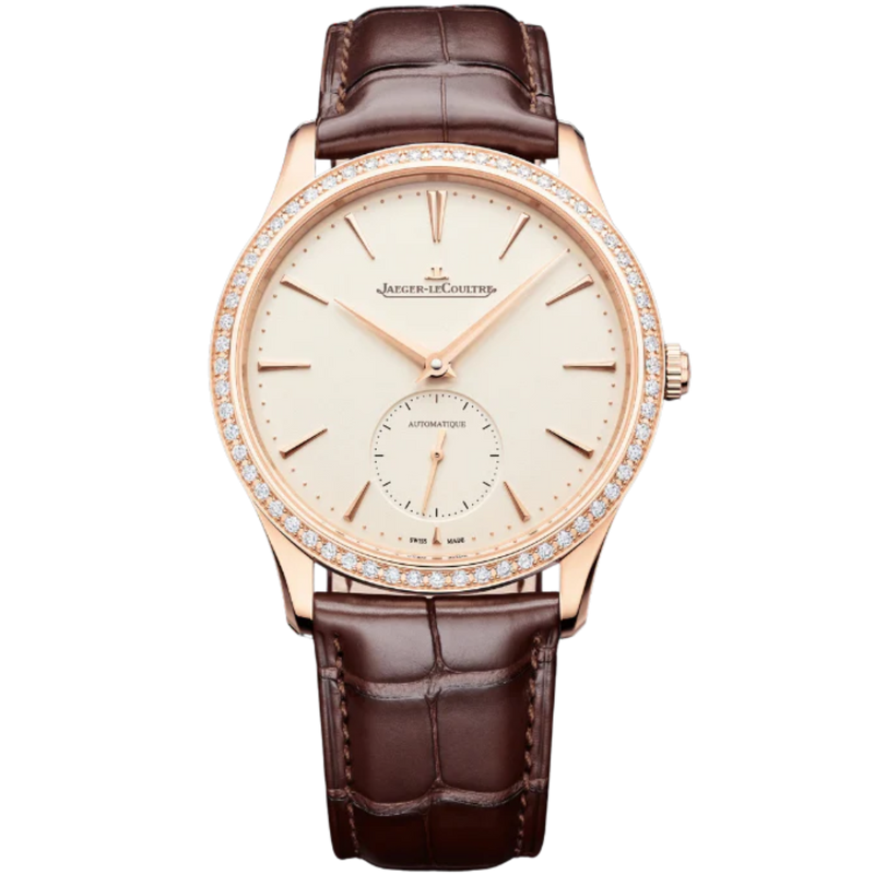 MASTER ULTRA THIN SMALL SECONDS 39 MM 18K ROSE GOLD WITH EGGSHELL BEIGE DIAL - Jaeger-LeCoultre