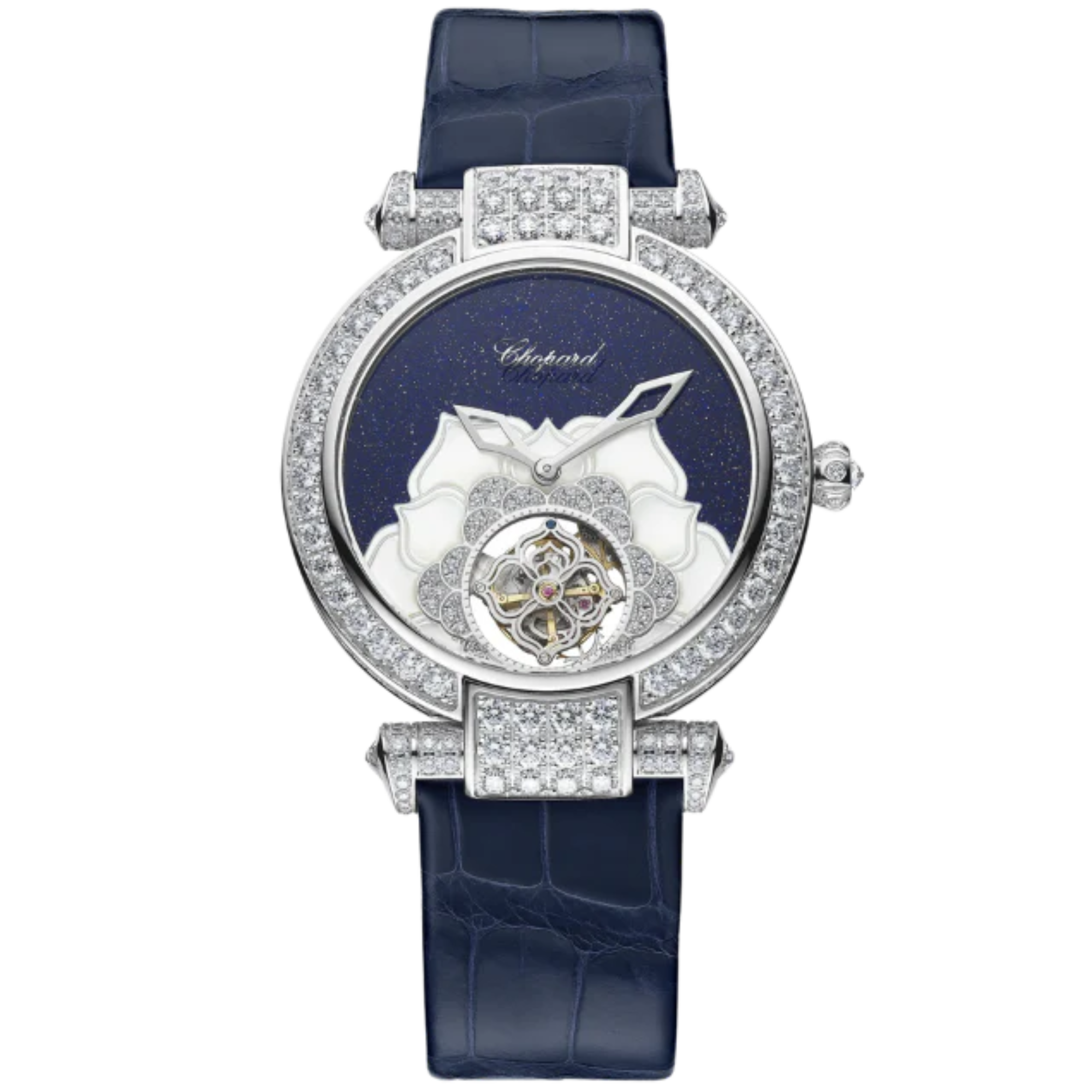 IMPERIALE FLYING TOURBILLON LIMITED EDITION 36 MM ETHICAL WHITE GOLD WITH BLUE AVENTURINE DIAL - Chopard