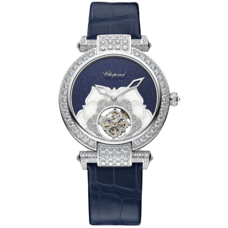 IMPERIALE FLYING TOURBILLON LIMITED EDITION 36 MM ETHICAL WHITE GOLD WITH BLUE AVENTURINE DIAL - Chopard