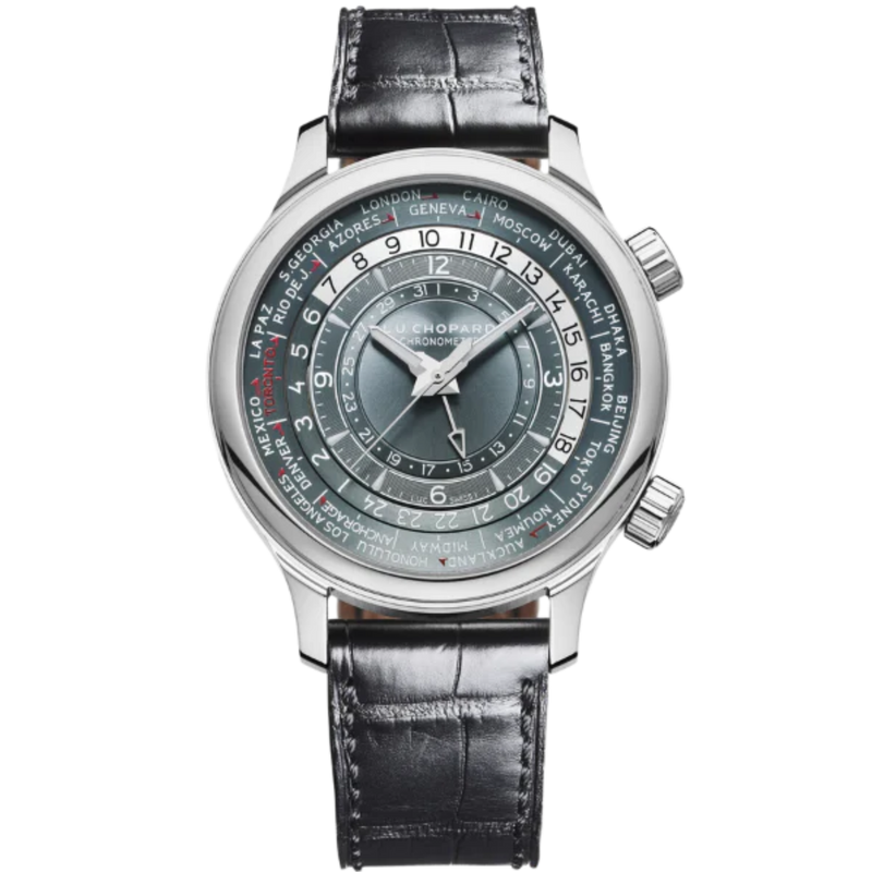 L.U.C TIME TRAVELER ONE 42 MM PLATINUM WITH GREY-BLUE DIAL - Chopard
