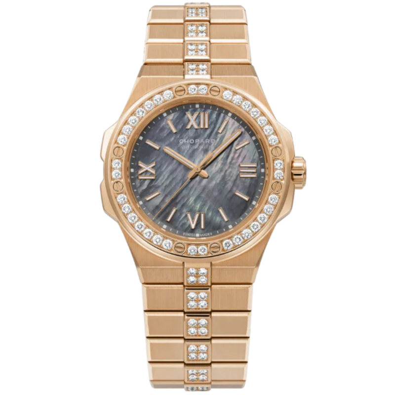 ALPINE EAGLE 36 MM ETHICAL ROSE GOLD WITH GREY MOTHER OF PEARL DIAL - Chopard