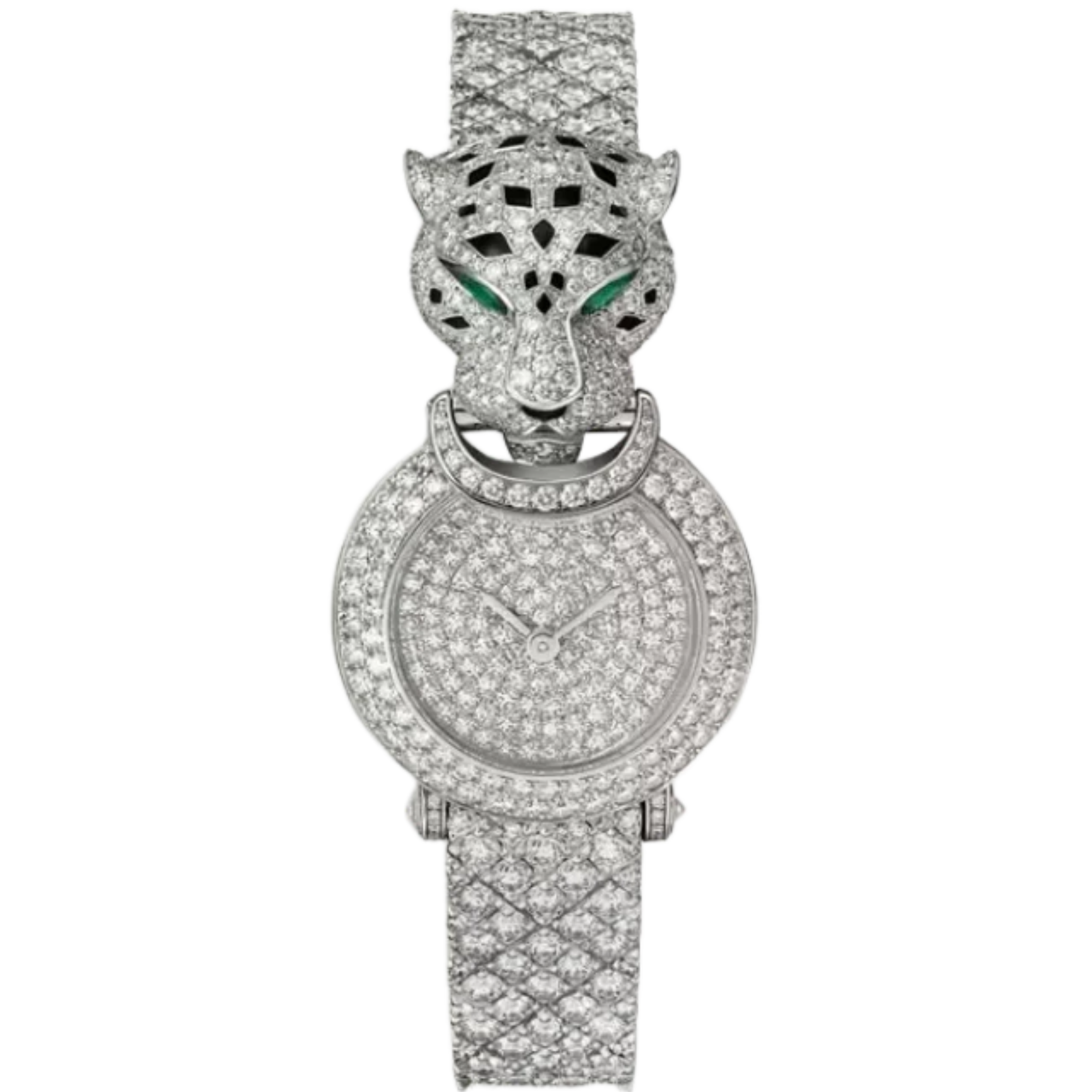LA PANTHERE DE CARTIER 24 MM RHODIUMIZED WHITE GOLD WITH WHITE GOLD DIAL - Cartier