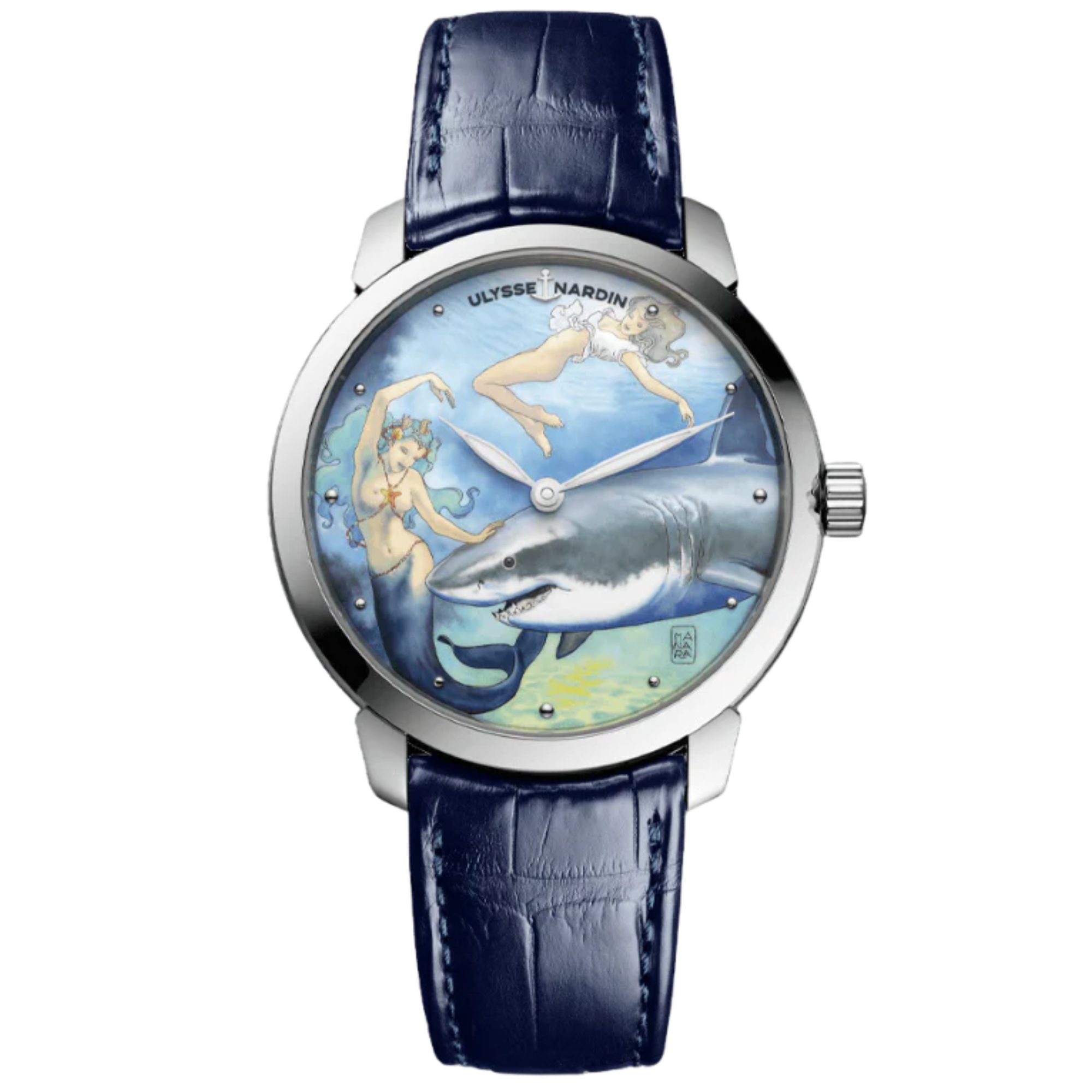 CLASSICO MANARA MANUFACTURE 40 MM STAINLESS STEEL WITH BLUE DIAL - Ulysse Nardin
