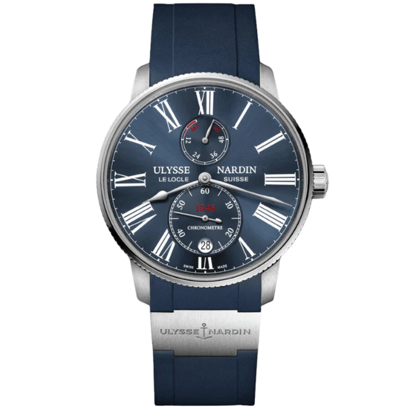 MARINE TORPILLEUR 42 MM STAINLESS STEEL WITH BLUE DIAL - Ulysse Nardin