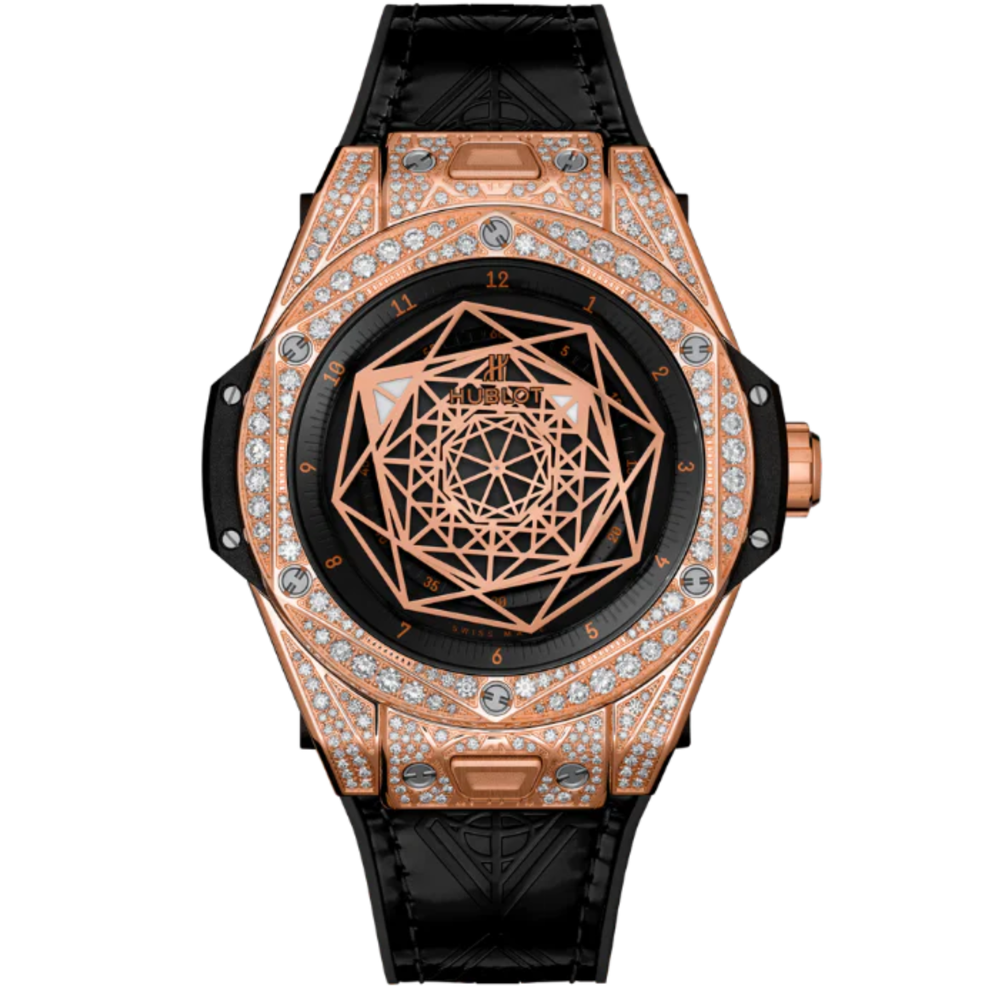 Big Bang 39mm SANG BLEU KING GOLD PAVÉ - Hublot