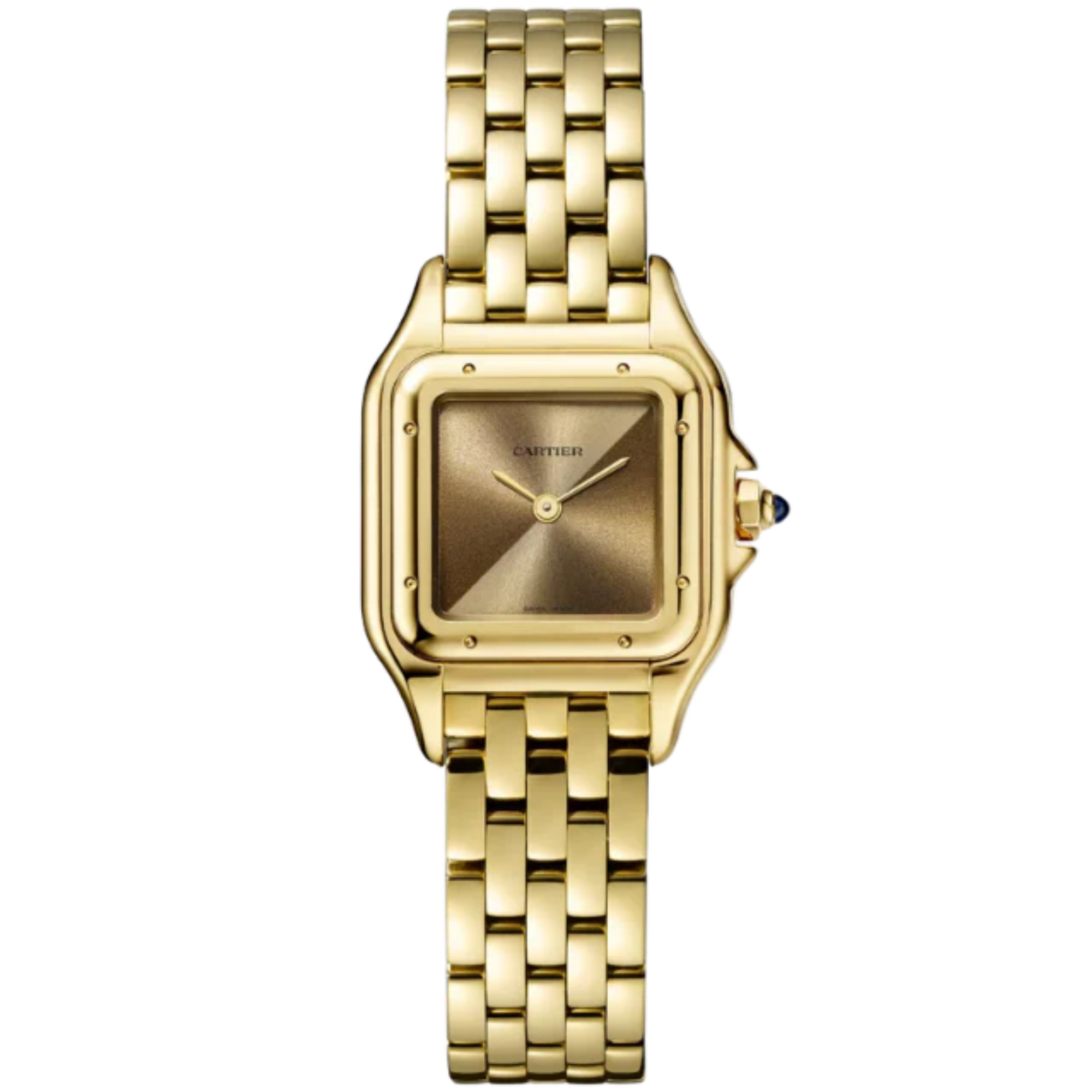 PANTHERE DE CARTIER 30 MM 18K YELLOW GOLD WITH BLUE SAPPHIRE DIAL - Cartier