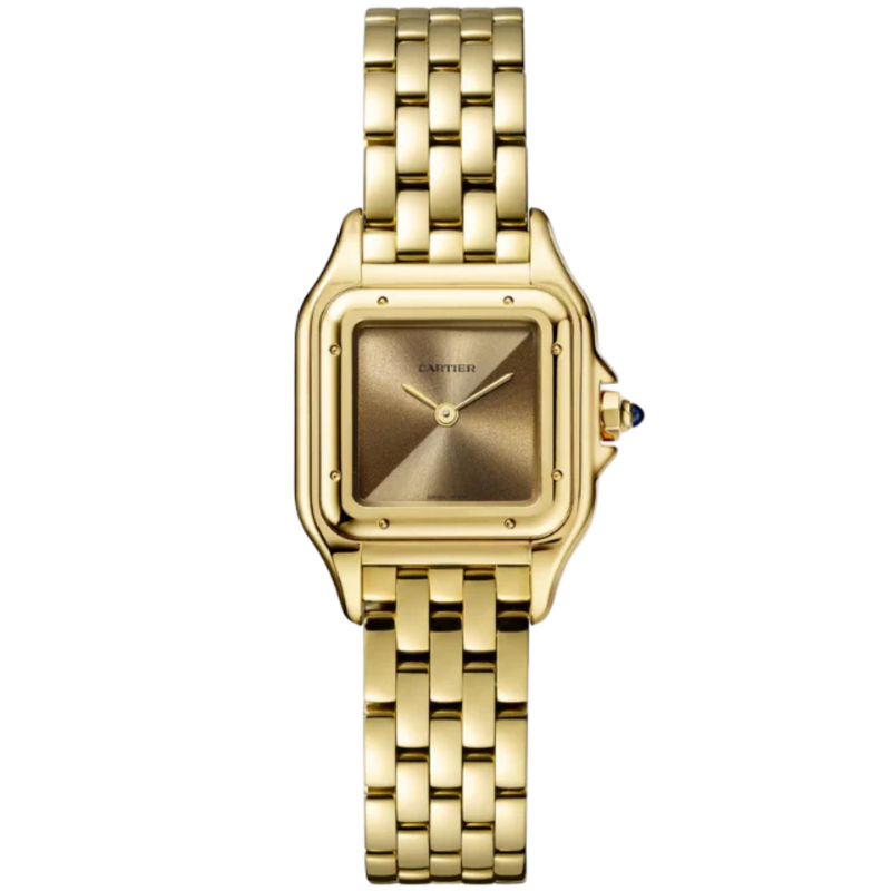PANTHERE DE CARTIER 30 MM 18K YELLOW GOLD WITH BLUE SAPPHIRE DIAL - Cartier