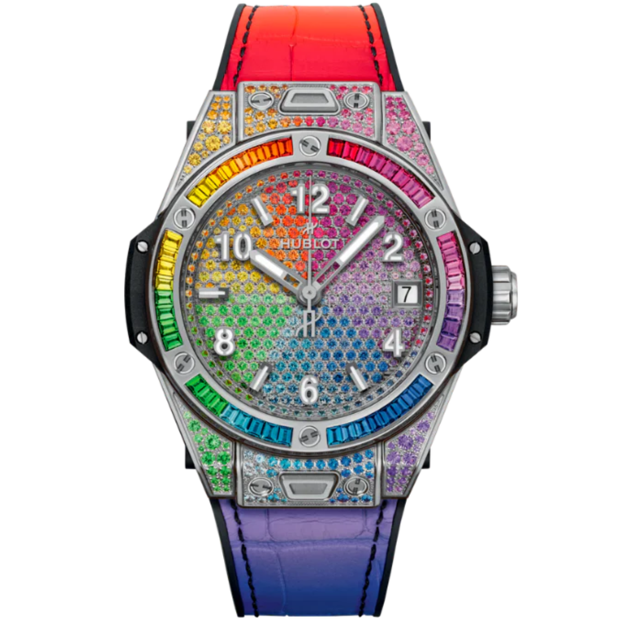 Big Bang 39mm ONE CLICK STEEL RAINBOW - Hublot