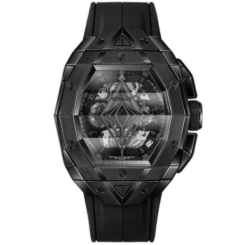 SPIRIT OF BIG BANG 42 MM SANG BLEU ALL BLACK - Hublot