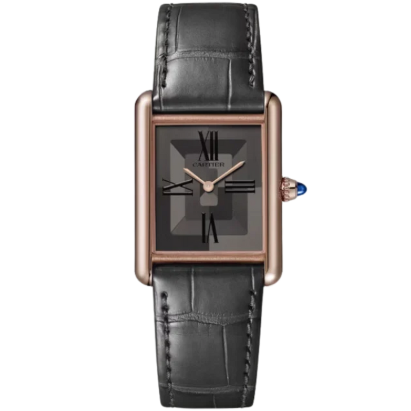 TANK 34 mm LOUIS CARTIER WATCH GRAY ROSE GOLD - Cartier