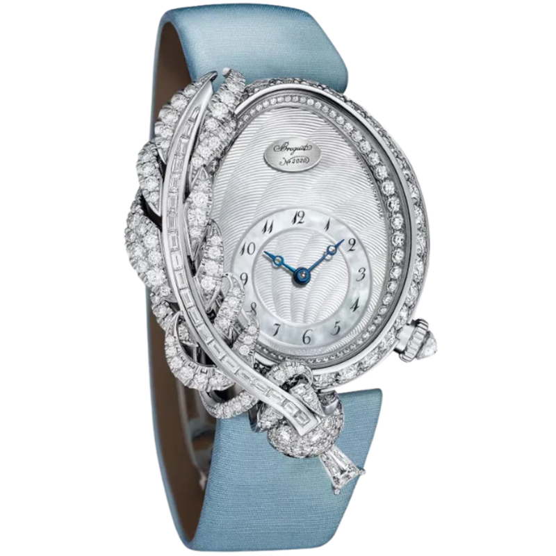 PLUMES GJ15BB89240DD8 34 MM WHITE GOLD WITH MOTHER OF PEARL DIAL - Breguet
