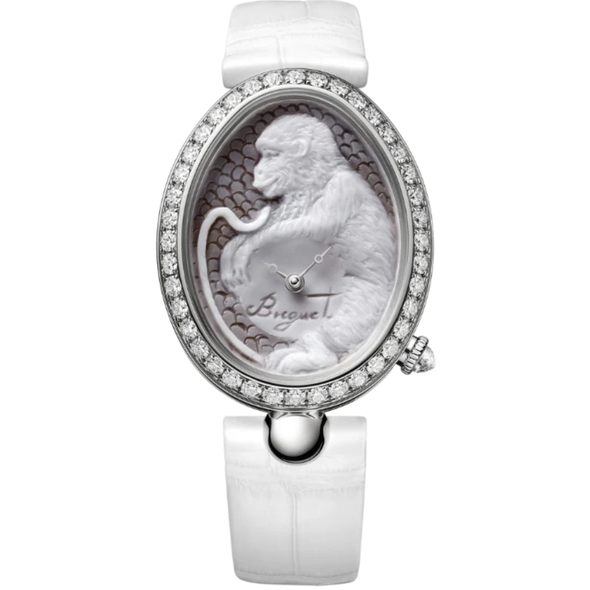 REINE DE NAPLES 8958 40 MM WHITE GOLD WITH WHITE CHINESE ZODIAC SIGN DIAL - Breguet