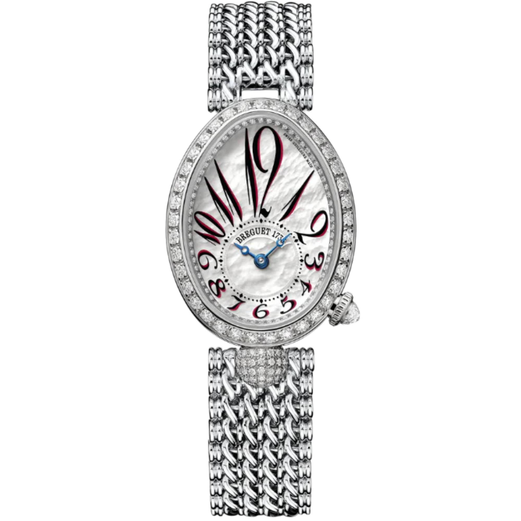 REINE DE NAPLES 8928 33 MM WHITE GOLD WITH MOTHER OF PEARL DIAL - Breguet