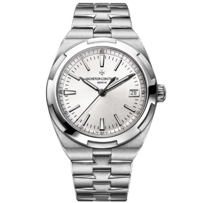OVERSEAS SELF WINDING 41 MM STAINLESS STEEL WITH SILVER BRASS DIAL - Vacheron Constantin