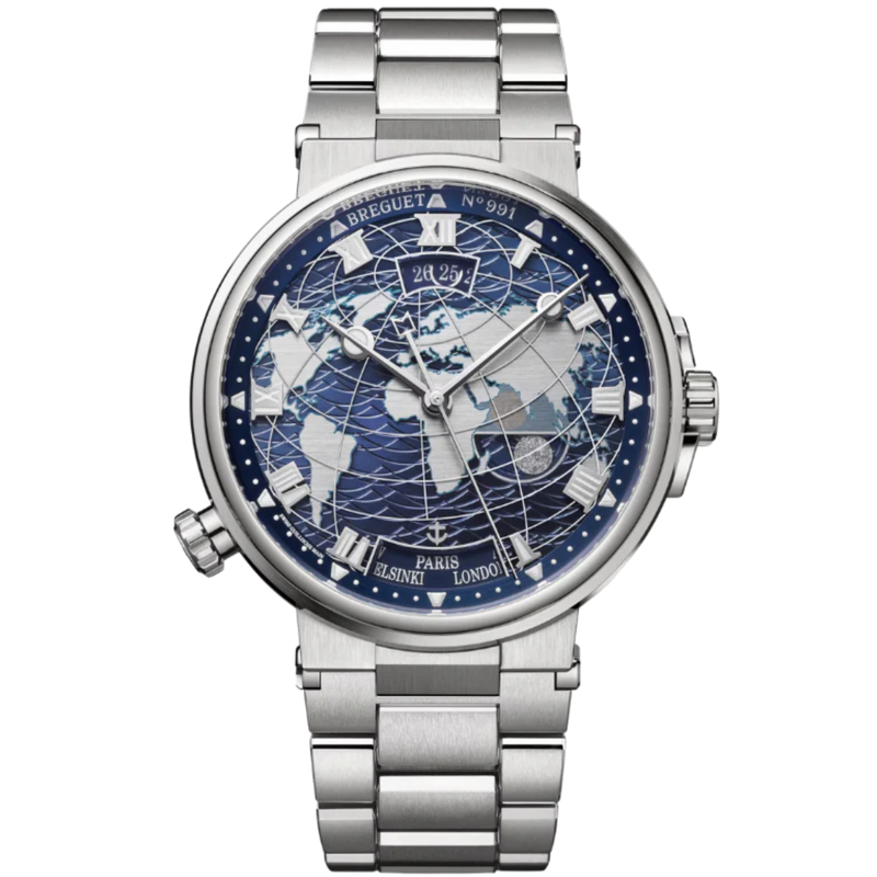 MARINE HORA MUNDI 5557 44 MM WHITE GOLD WITH BLUE DIAL - Breguet