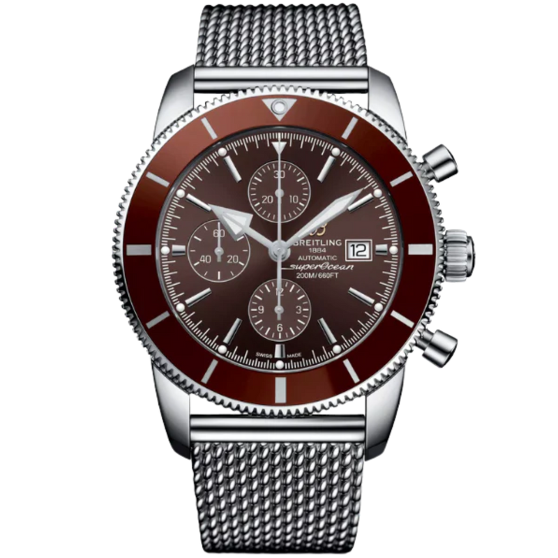 SUPEROCEAN HERITAGE CHRONOGRAPH 46 MM STAINLESS STEEL WITH BRONZE DIAL - Breitling