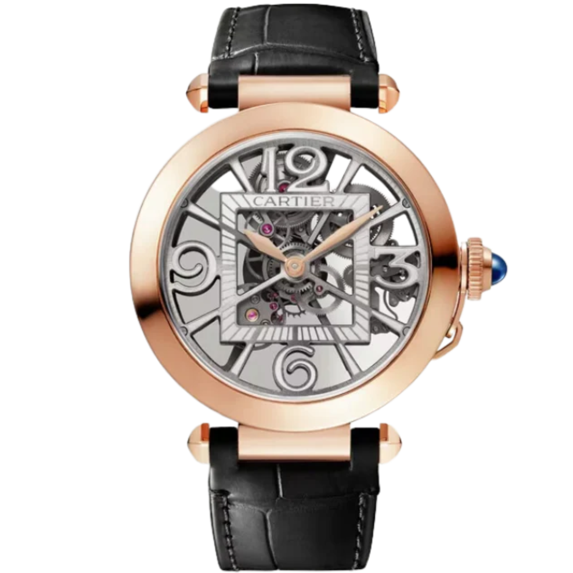 PASHA DE CARTIER SKELETON 41 MM 18K ROSE GOLD - Cartier