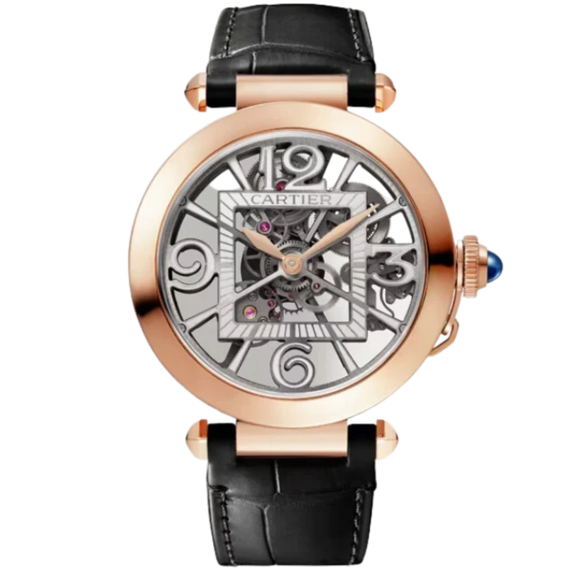 PASHA DE CARTIER SKELETON 41 MM 18K ROSE GOLD - Cartier