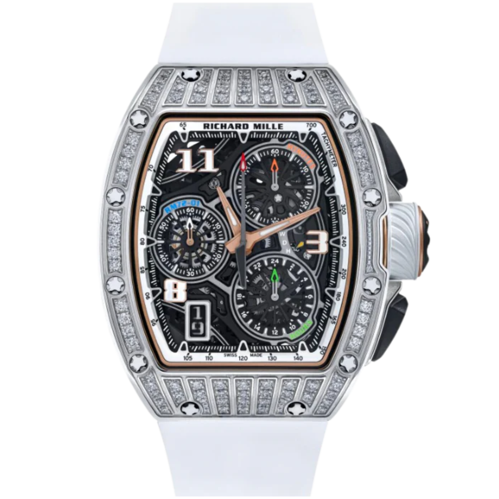 Richard Mille RM72-01 White Gold Medium Set - Richard Mille
