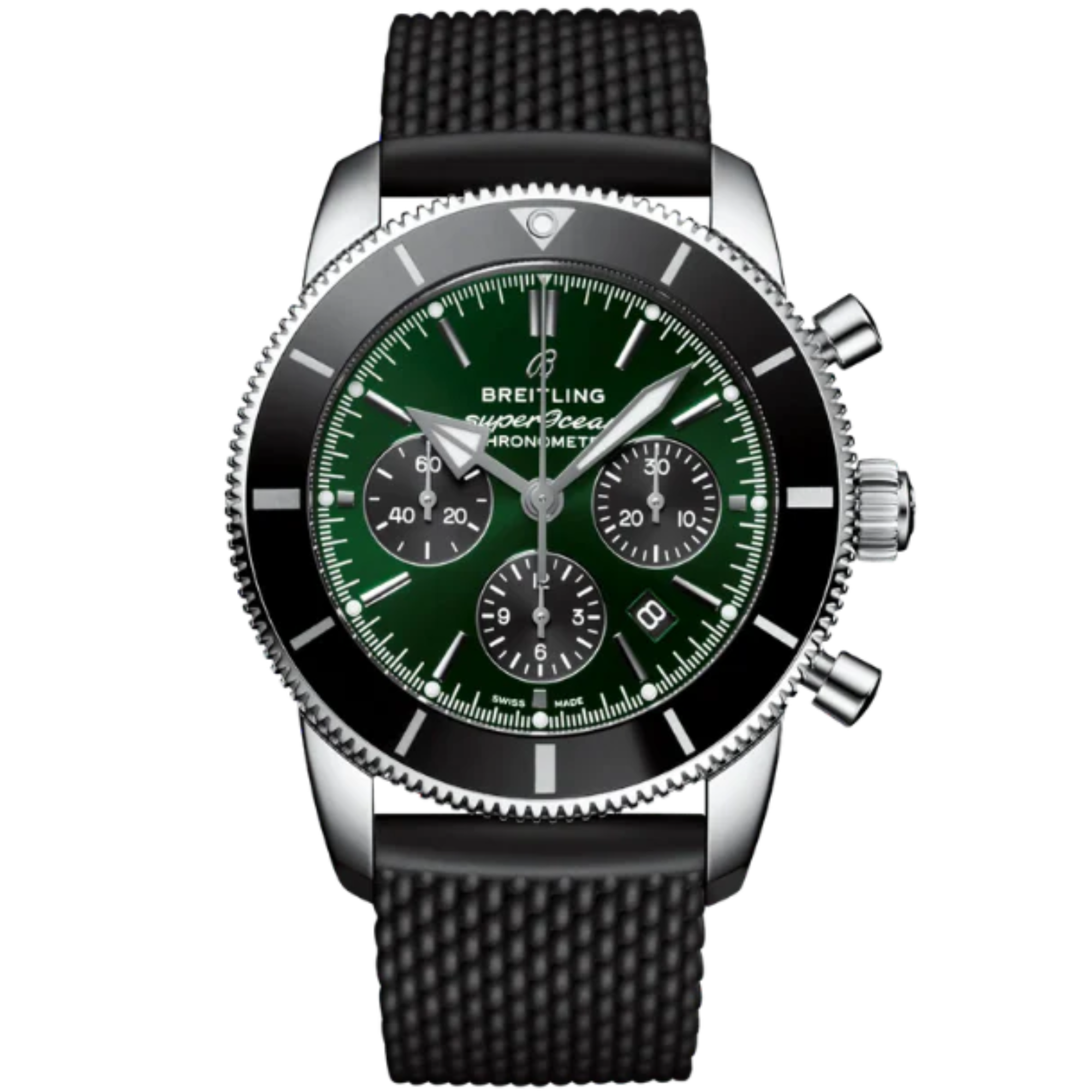 SUPEROCEAN HERITAGE B01 CHRONOGRAPH LIMITED EDITION 44 MM STAINLESS STEEL WITH GREEN DIAL - Breitling