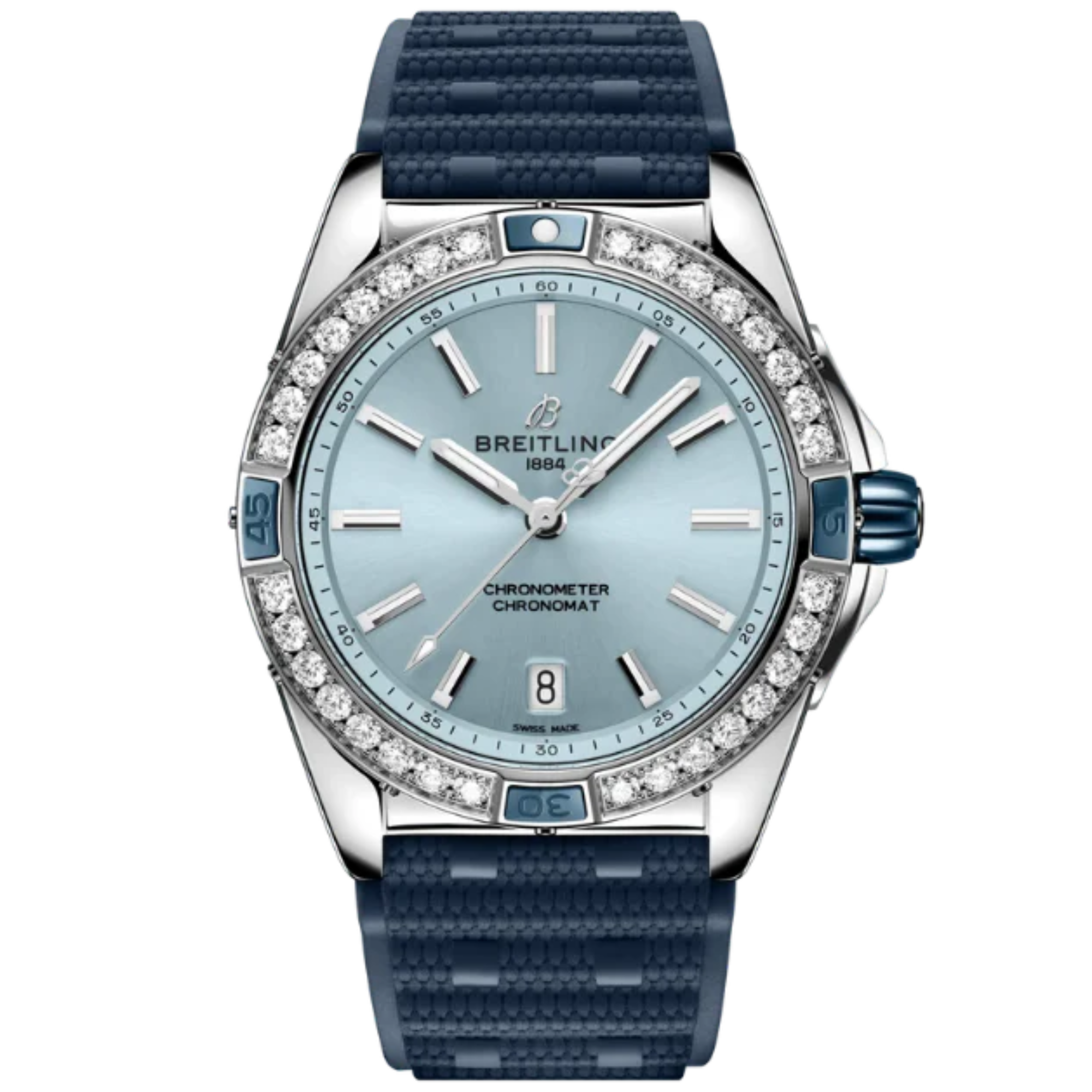 SUPER CHRONOMAT AUTOMATIC 38 MM STAINLESS STEEL WITH BLUE DIAL - Breitling