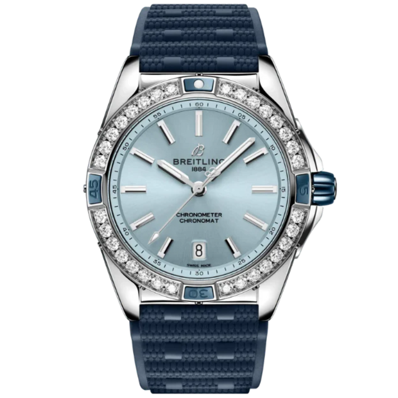 SUPER CHRONOMAT AUTOMATIC 38 MM STAINLESS STEEL WITH BLUE DIAL - Breitling