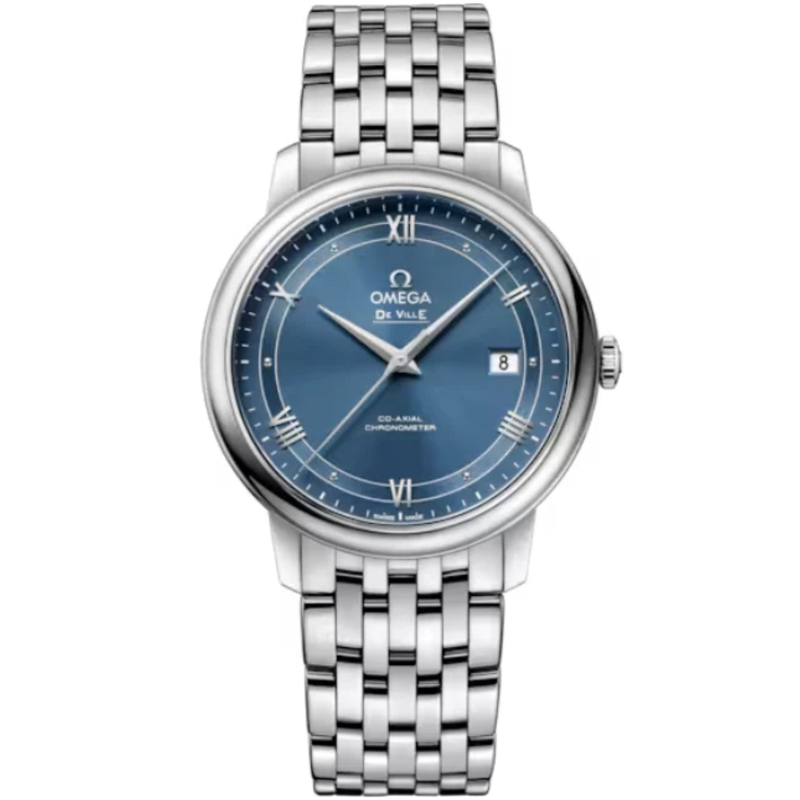 DE VILLE PRESTIGE 39 MM STAINLESS STEEL WITH BLUE DIAL - Omega