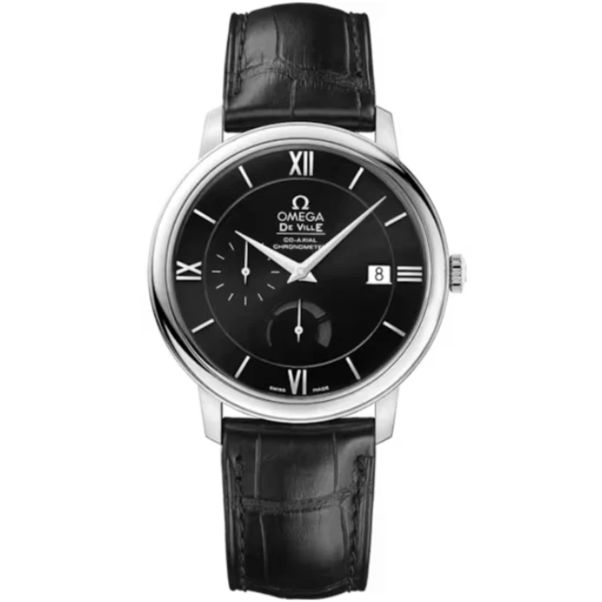 DE VILLE PRESTIGE 39 MM STAINLESS STEEL WITH BLACK DIAL - Omega