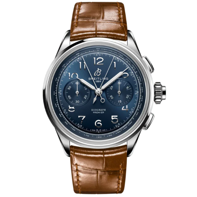 PREMIER B15 DUOGRAPH 42 MM STAINLESS STEEL WITH BLUE DIAL - Breitling