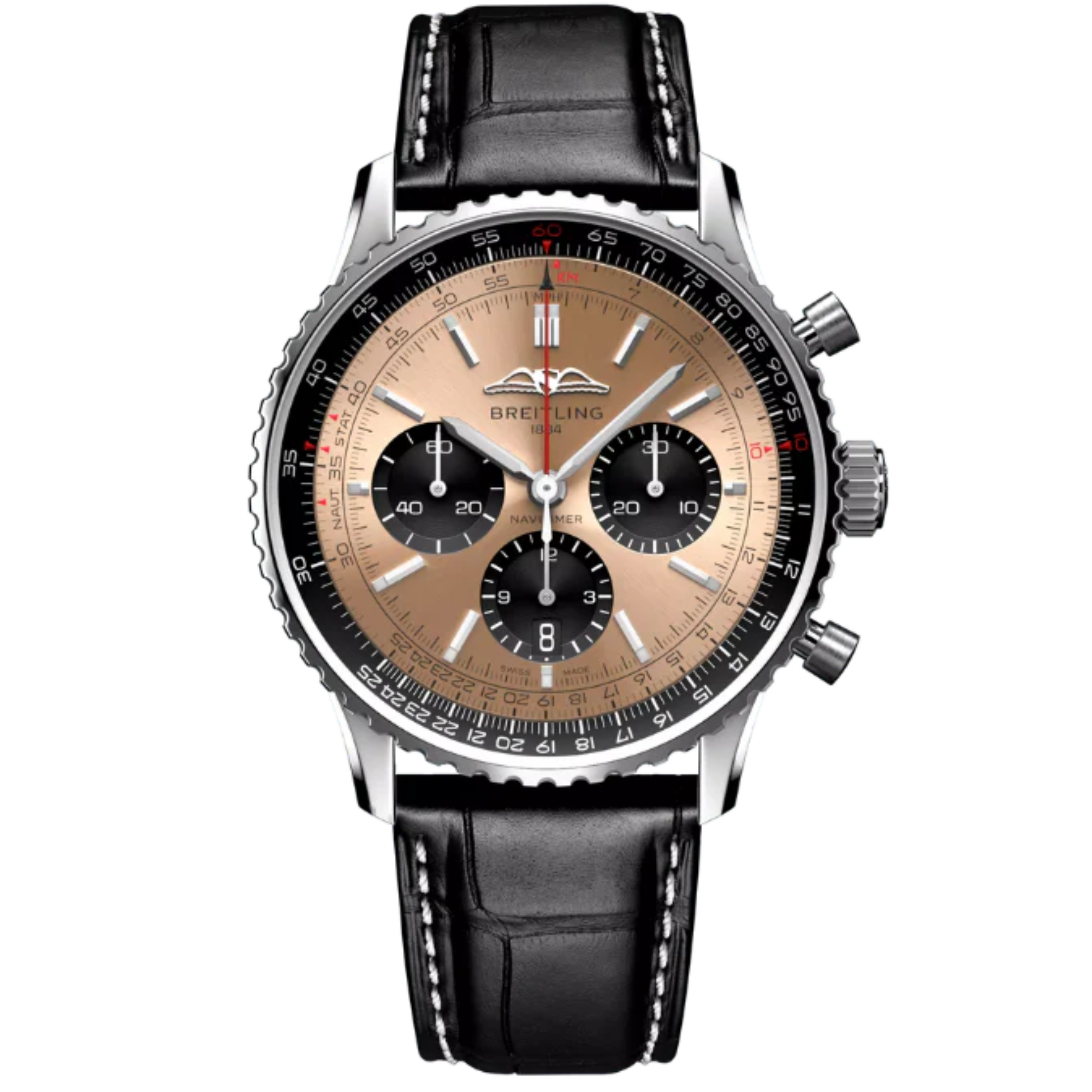 NAVITIMER B01 CHRONOGRAPH 43 MM STAINLESS STEEL WITH COPPER DIAL - Breitling
