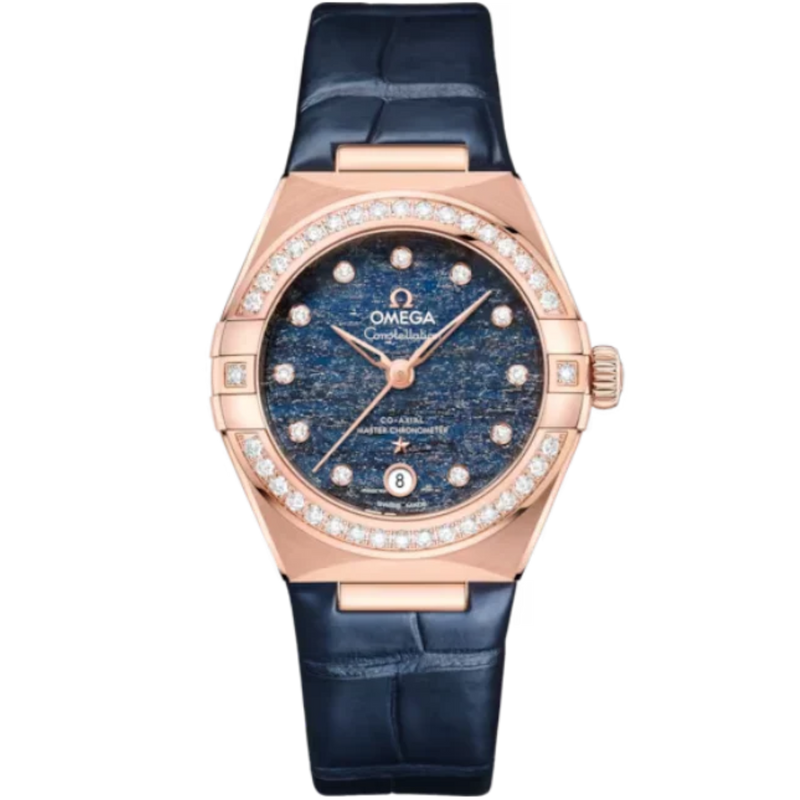 CONSTELLATION 29 MM SEDNA™ GOLD WITH BLUE DIAL - Omega