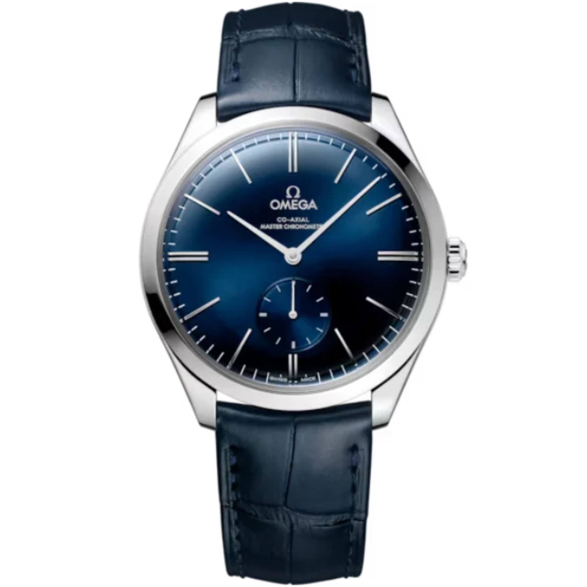 DE VILLE TRÉSOR 40 MM STAINLESS STEEL WITH BLUE DIAL - Omega