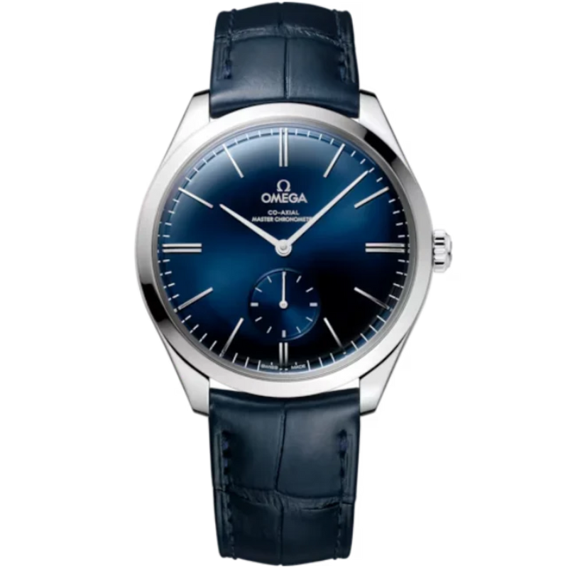 DE VILLE TRÉSOR 40 MM STAINLESS STEEL WITH BLUE DIAL - Omega