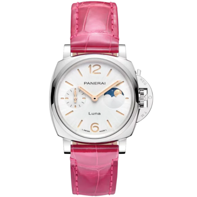 LUMINOR DUE LUNA PAM01180 38 MM STAINLESS STEEL WITH WHITE DIAL - Panerai
