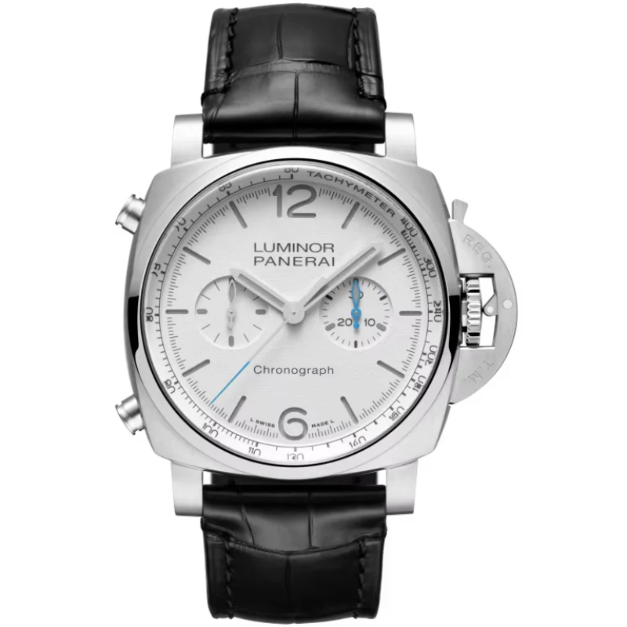LUMINOR CHRONO PAM01218 44 MM STAINLESS STEEL WITH WHITE DIAL - Panerai